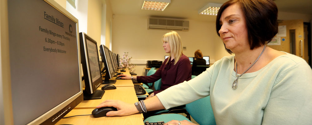 The IT suite at the Resource Centre